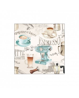 Servetele de masa, 20 buc, 25x25 cm, Barista Cream - AMBIENTE