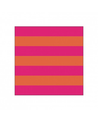 Servetele de masa, 20 buc, 33x33 cm, Lock Stripe Orange/Pink - AMBIENTE
