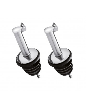 Set 2 dopuri cu picurator, inox si silicon, model Mezzo - CILIO