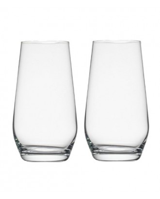 Set 2 pahare inalte, din sticla cristalina, 425 ml, Gastronomia - SIMONA'S COOKSHOP