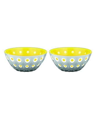 Set 2 boluri din acril, gri/galben, 12.5 cm, colectia Le Murrine - GUZZINI