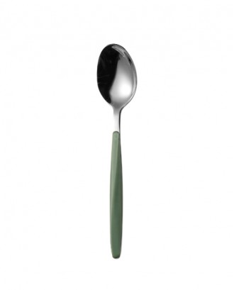 Lingura din otel inoxidabil si acril, 20.5 cm, verde, colectia My Fusion - GUZZINI
