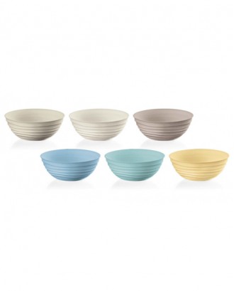 Set de 6 boluri in culori asortate, dimensiune S, colectia Tierra - GUZZINI