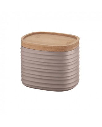 Cutie gri cu capac, dimensiune S, colectia Tierra - GUZZINI