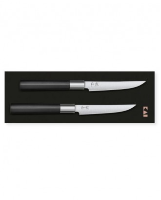 KAI Set 2 cutite pentru friptura, Wasabi