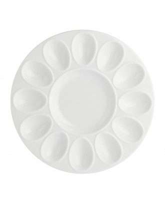 Platou din portelan pentru 12 oua, 26 cm, Convivio - SIMONA'S COOKSHOP