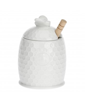 Recipient pentru miere cu dozator din lemn, 11.5 cm, Aperegina - SIMONA'S COOKSHOP