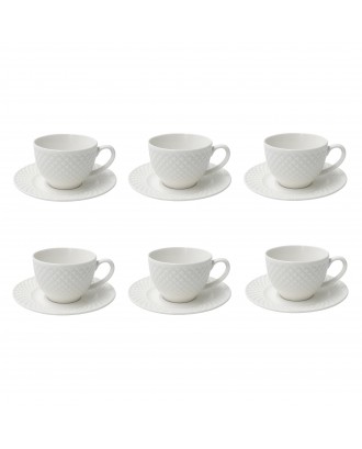 Set 6 cesti si farfurii pentru cafea, Reale - SIMONA'S COOKSHOP