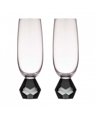 Set 2 pahare pentru sampanie, Zhara Onyx - SIMONA'S COOKSHOP