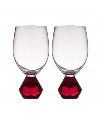 Set 2 pahare pentru vin, Zhara Ruby - SIMONA'S COOKSHOP