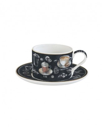 Ceasca si farfuriora pentru ceai, 240 ml, Barista - SIMONA'S COOKSHOP