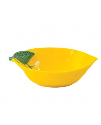 Bol din portelan lamaie, 30 cm, Fleurs Citrons - SIMONA'S COOKSHOP