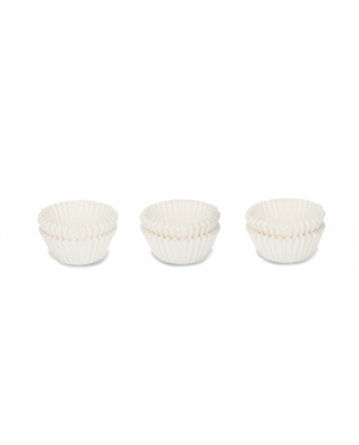 Set 150 hartii pentru praline, 2.5 cm, albe - PATISSE