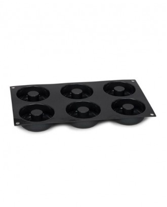 Forma 6 mini gogosi, 29 cm, silicon platinum - PATISSE