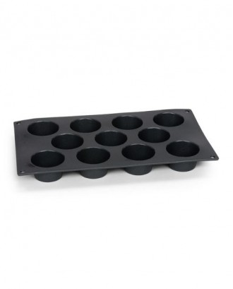 Forma pentru 11 mini briose, 29 cm, silicon platinum - PATISSE