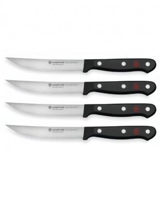 WUSTHOF Set de 4 cutite pentru friptura, 12 cm, Gourmet