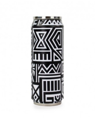Cutie izoterma cu pai, 500 ml, Ethnic - YOKO DESIGN