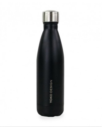 Sticla izoterma, 500 ml, negru mat - YOKO DESIGN
