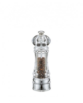 Rasnita pentru piper, 18 cm, transparent, acril, colectia Berlin - ZASSENHAUS
