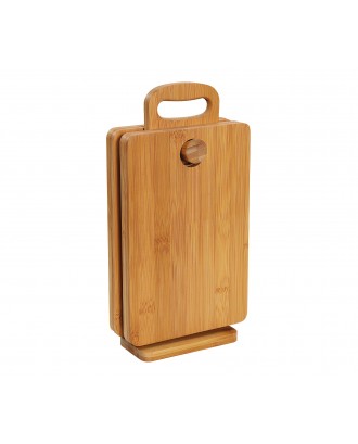 Set de 4 blaturi cu suport din lemn de bambus, colectia Eco Line - ZASSENHAUS