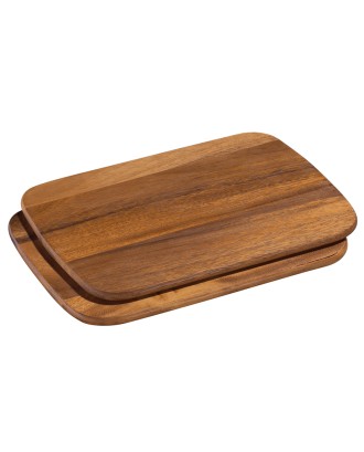 Set de 2 tocatoare din lemn de acacia, 28 x 20 cm - ZASSENHAUS