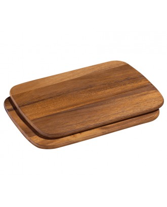 Set de 2 tocatoare din lemn de acacia, 28 x 20 cm - ZASSENHAUS