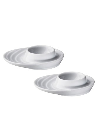 Set de 2 suporturi pentru oua, portelan, colectia Burgund - KUCHENPROFI