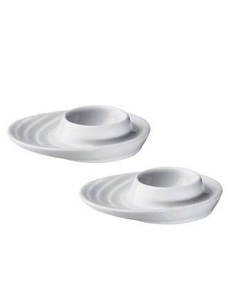 Set de 2 suporturi pentru oua, portelan, colectia Burgund - KUCHENPROFI