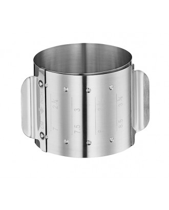 Inel pentru desert/aperitive, 7-9 cm, inox, ajustabil - KUCHENPROFI