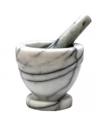 Mojar din marmura cu picior si pistil, 12 cm - KUCHENPROFI