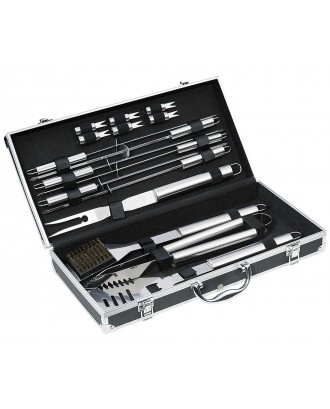 Set pentru gratar, 16 ustensile din inox, model Arizona, colectia BBQ - KUCHENPROFI