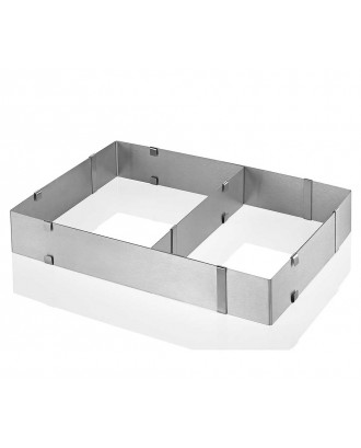 Forma dreptunghiulara ajustabila pentru copt, inox, 34 x 52 cm - KUCHENPROFI