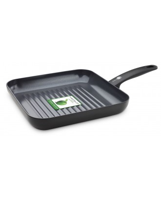 Tigaie grill patrata ceramica non-aderenta Cambridge Infinity, 28.5 cm - GREENPAN