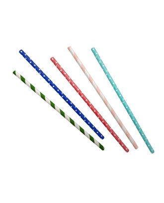 Set 25 paie multicolore din hartie ecologica - VIN BOUQUET
